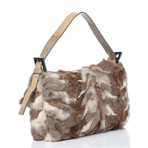 fendi rabbit double handle bag|Fendi baguette.